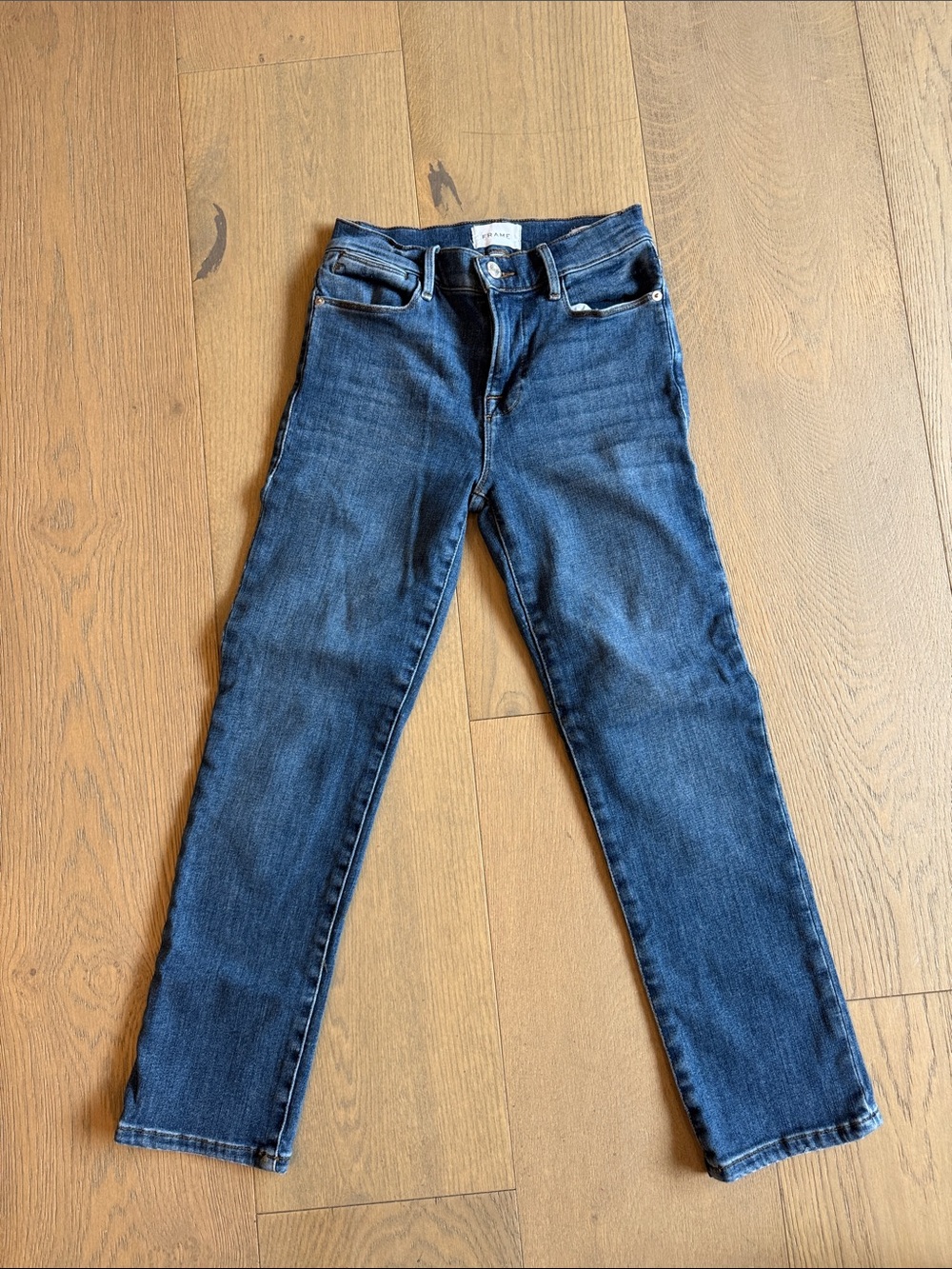 Frame Denim Dark Blue Ankle Slim Jeans - Picture 1 of 3